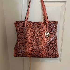 Michael Kors snakeskin tote